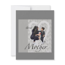 Carte de vœux plate Joyeuse fête des Mères au garç