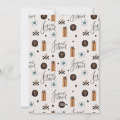 Carte de vœux plate Joyeux Noel Noël Fêtes (Dos)