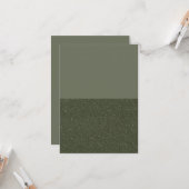 Carte de voeux plate - Matte Top, Sparkle Bas (Devant/Arrière en situation)