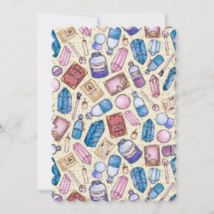 Carte de vœux plate merveilles sorcières