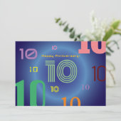 Carte de vœux plate pour 10 ans ensemble (Debout devant)
