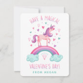 Carte de vœux plate pour la Saint-Valentin avec un (Devant)