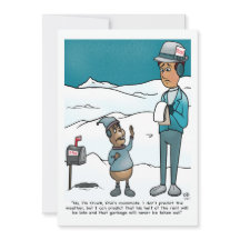 Carte de vœux plate pour le jour de la marmotte