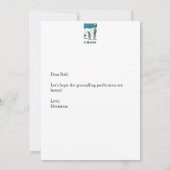 Carte de vœux plate pour le jour de la marmotte (Dos)