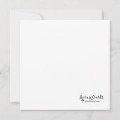 Carte de voeux plate pour petits débuts (Dos)