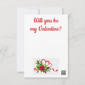 Carte de vœux plate Saint-Valentin Irish Wolfhound (Dos)
