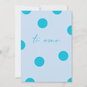Carte de vœux plate Ti amo (Devant)