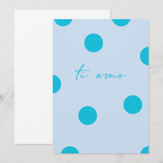 Carte de vœux plate Ti amo