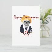 Carte de vœux plate Trumpoween (Debout devant)