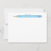 Carte de vœux plate 'Un mot de' pour enfants (Devant)