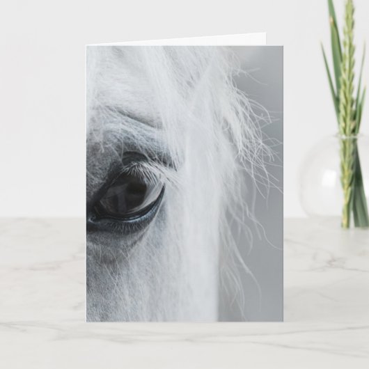 Carte de vœux Platinum Equine (Devant)