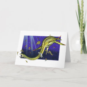 Carte de voeux Plesiosaur