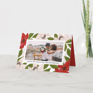 Carte de vœux pliante pour les Fêtes de fin d'anné