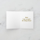 Carte de vœux pliante pour une heure de fête joyeu (Intérieur)