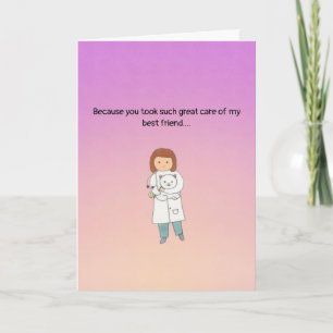 Carte de voeux Plié Merci Vet