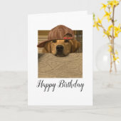 Carte de voeux pliée (Fleur jaune)