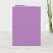 Carte de voeux pliée (Dos)