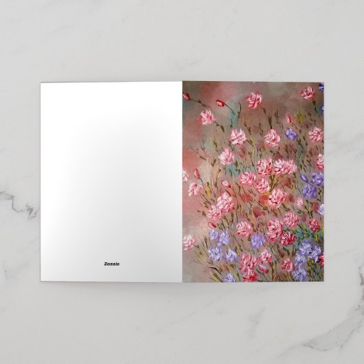 Carte de voeux pliée (Mise à l'extérieur)