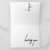 Carte de voeux pliée (Intérieur)