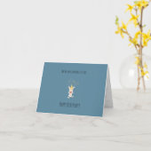 Carte de voeux pliée (Fleur jaune)