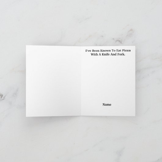 Carte de voeux pliée (Intérieur)