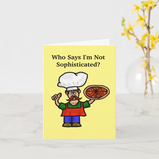 Carte de voeux pliée (Fleur jaune)