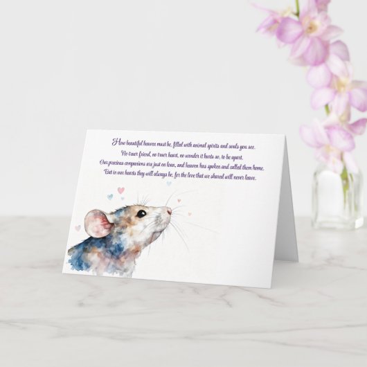 Carte de vœux pliée (Orchidée)