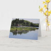 Carte de voeux pliée (Fleur jaune)