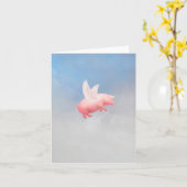 Carte de voeux pliée (Fleur jaune)