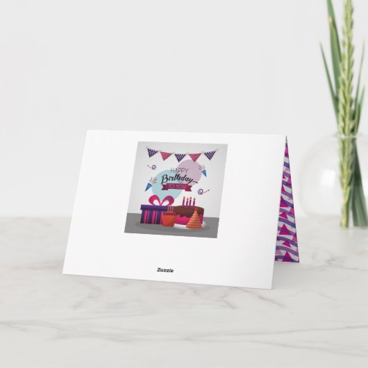 Carte de vœux pliée (Dos)