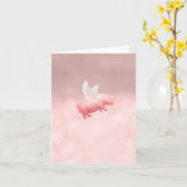 Carte de voeux pliée (Fleur jaune)