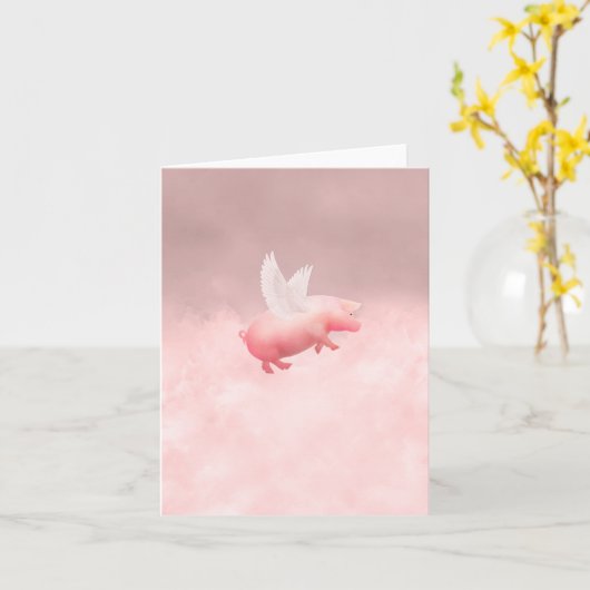 Carte de voeux pliée (Fleur jaune)