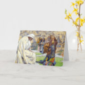 Carte de voeux pliée (Fleur jaune)