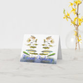 Carte de vœux pliée (Fleur jaune)