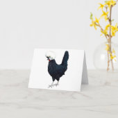 Carte de voeux pliée (Fleur jaune)