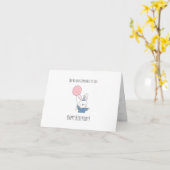 Carte de vœux pliée (Fleur jaune)
