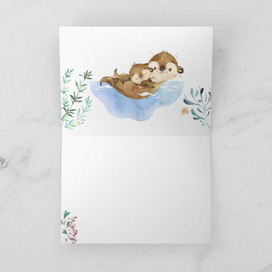 Carte de voeux pliée (Intérieur)