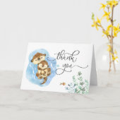 Carte de voeux pliée (Fleur jaune)