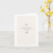 Carte de voeux pliée (Fleur jaune)