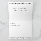 Carte de voeux pliée (Intérieur)