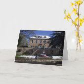 Carte de vœux pliée (Fleur jaune)