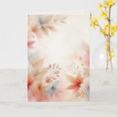 Carte de vœux pliée (Fleur jaune)