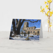 Carte de voeux pliée (Fleur jaune)