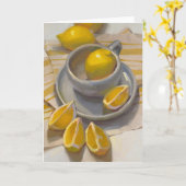 Carte de vœux pliée (Fleur jaune)