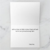 Carte de voeux pliée (Intérieur)