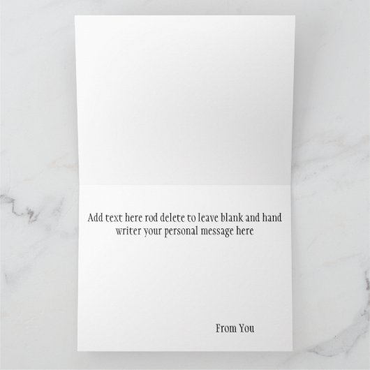 Carte de voeux pliée (Intérieur)