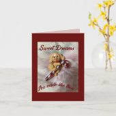 Carte de voeux pliée (Fleur jaune)