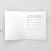 Carte de voeux pliée (Couchage intérieur)