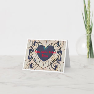 Carte de voeux pliée