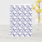 Carte de vœux pliée (Fleur jaune)